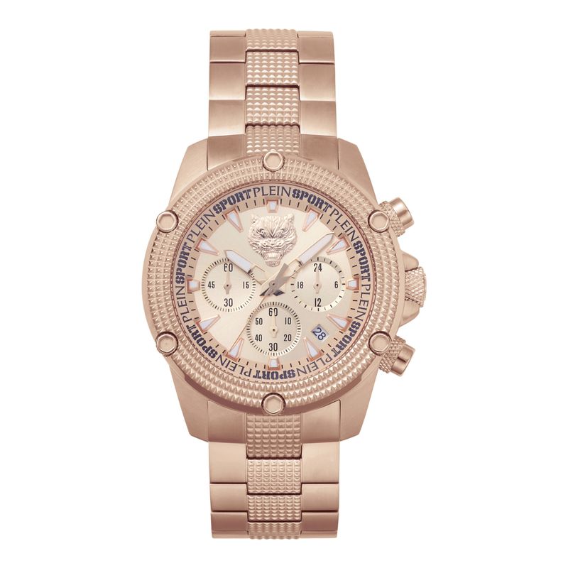 Plein Sport Hurricane Chronograph Watch Rose Gold Mens